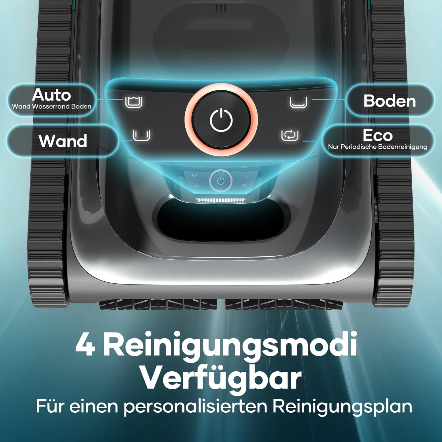 AIPER Scuba S1 Poolroboter Boden und Wand, Kabelloser Poolsauger mit Wandklettern, Intelligenten Navigation 2.0, 150 Minuten Batterielaufzeit, Poolreiniger für Eingelassene Pools bis zu 150㎡